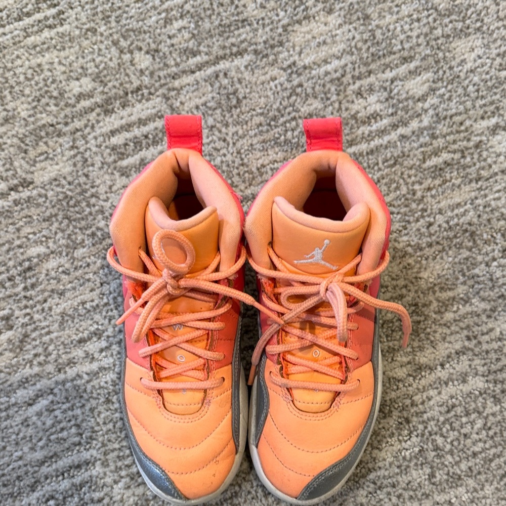 Jordan Kids Sneakers in Orange, Pink, and Gray - Picture 6 of 6